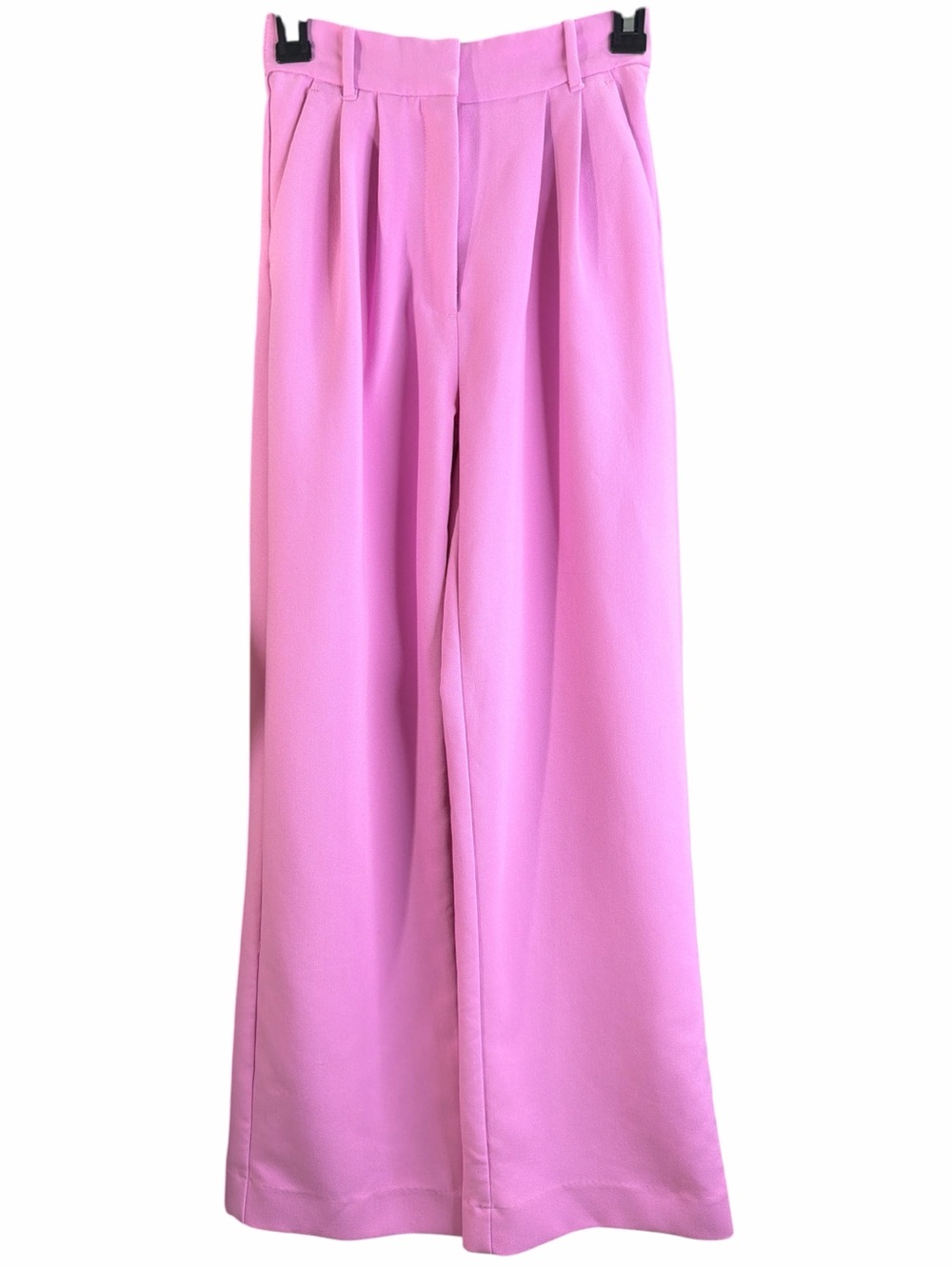 Abercrombie & Fitch Pink Pleated Wide Leg  Trousers. EC. Size 00/24